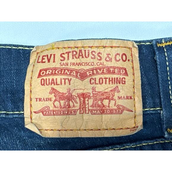 Levi's 542 Women's Flap Pocket Low Bootcut Blue Denim Jeans - Size 12M (32x31) - Picture 5 of 5